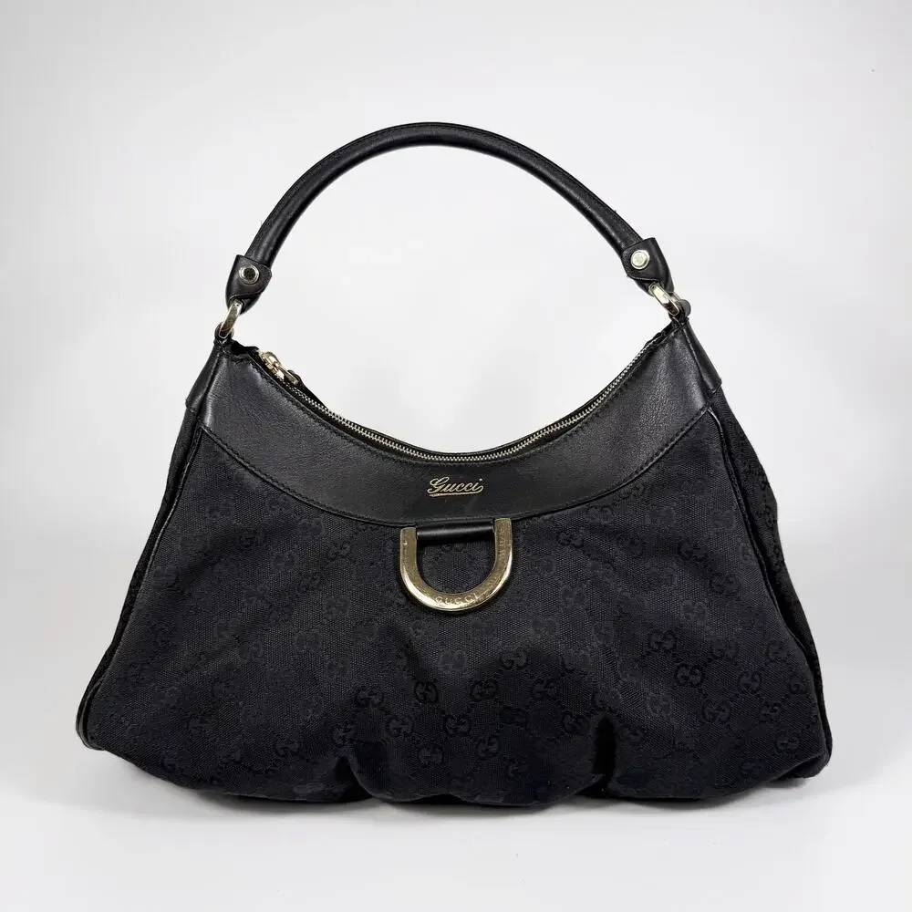 Gucci Canvas GG Abbey Hobo Bag - Picture 2 of 13